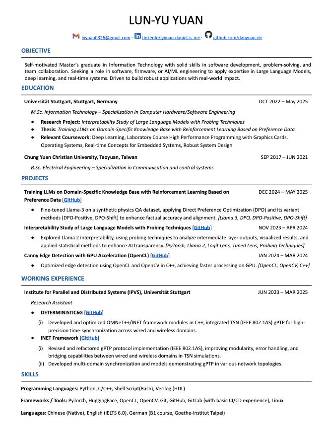 Resume Preview